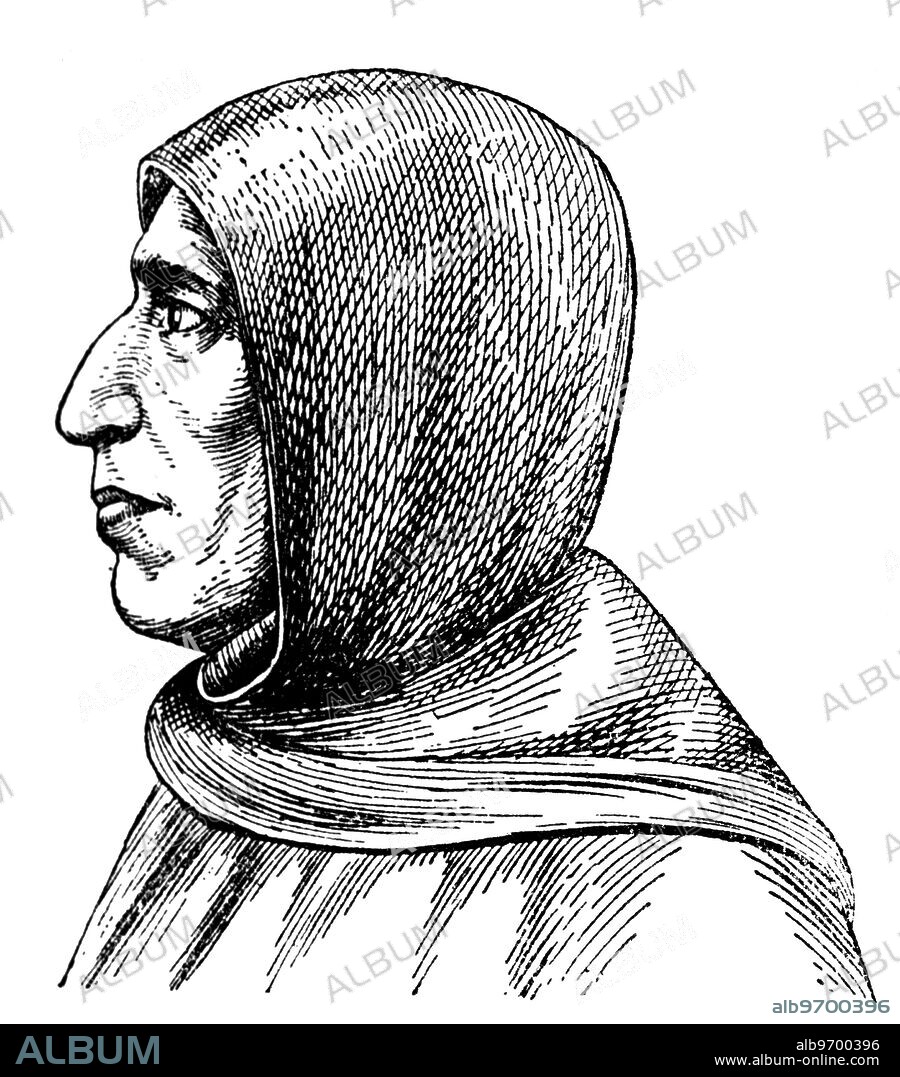 Girolamo Savonarola (September 21, 1452 - May 23, 1498) also translated as Jerome Savonarola or Hieronymus Savonarola, was an Italian Dominican priest and leader of Florence from 1494 until his execution in 1498. He was known for religious reform, anti-Renaissance preaching, book burning, and destruction of what he considered immoral art. He vehemently preached against what he saw as the moral corruption of the clergy. ©TopFoto.