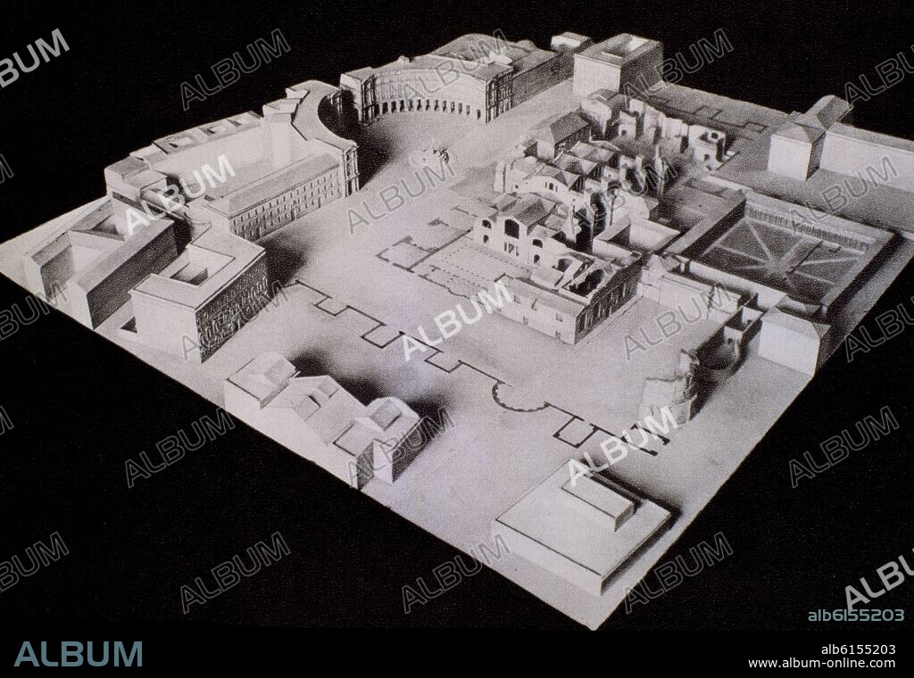 R-MAQUETA DE LAS TERMAS DE DIOCLECIANO.