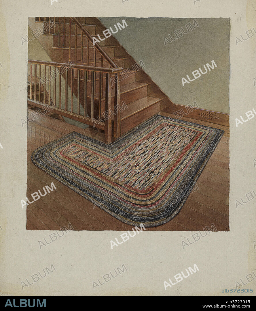 ALFRED H. SMITH. Shaker Newel Post. Dated: c. 1937. Dimensions: overall: 26.1 x 22.8 cm (10 1/4 x 9 in.). Medium: watercolor and graphite on paper.
