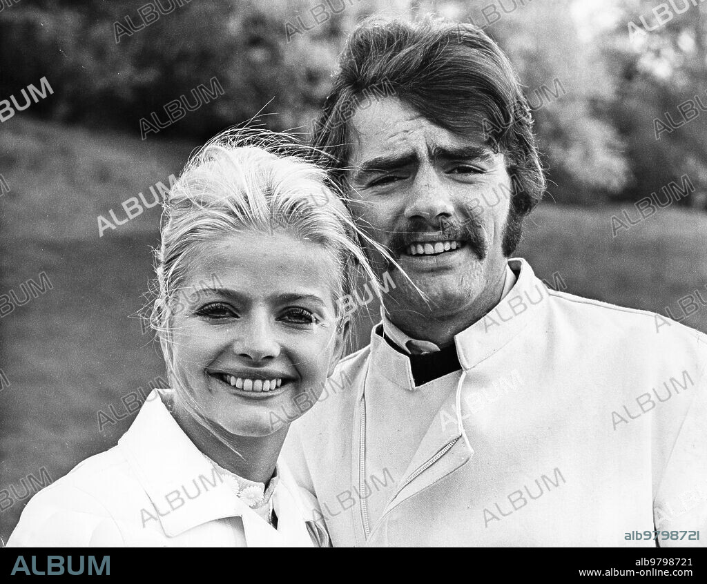 Ewa aulin with her boyfriend stefan holte, 70s.