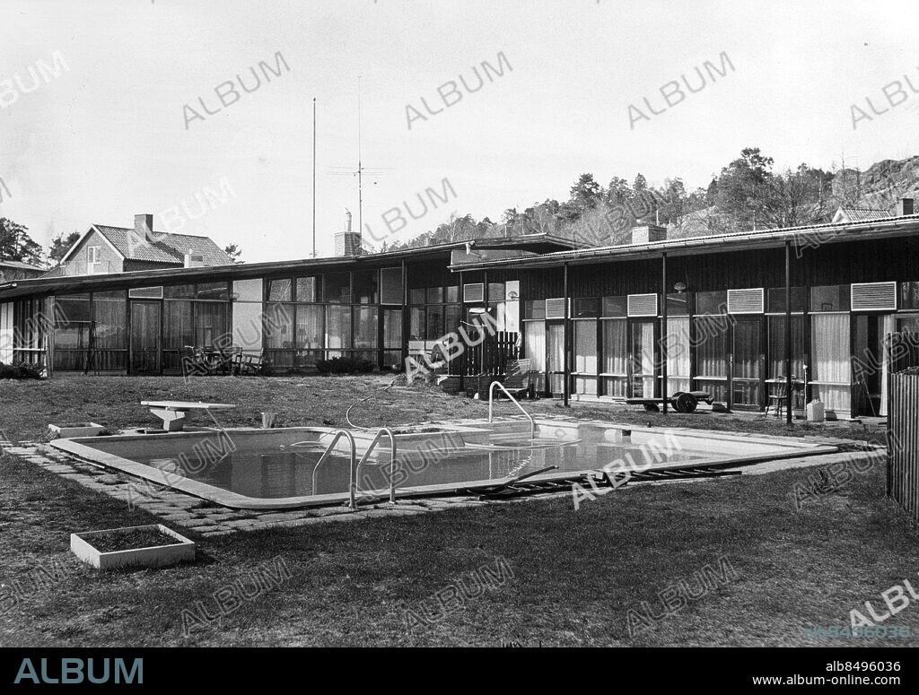 1970 - Alice Babs hem på Solsidan i Saltsjöbaden. Ett glashus taxerat till 321 000 kronor Foto: Bertil Stilling Kod: 40 COPYRIGHT SCANPIX SWEDEN.