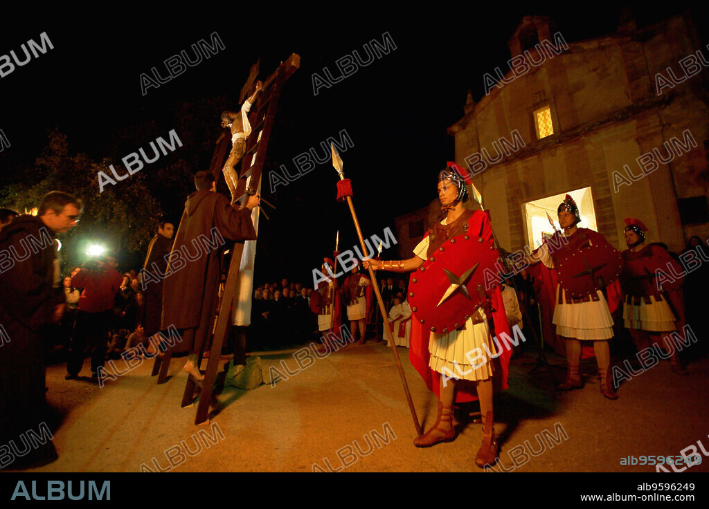 El Devallament,descenso de la cruz, Calvario, Pollença.Mallorca.Illes Balears.España.
