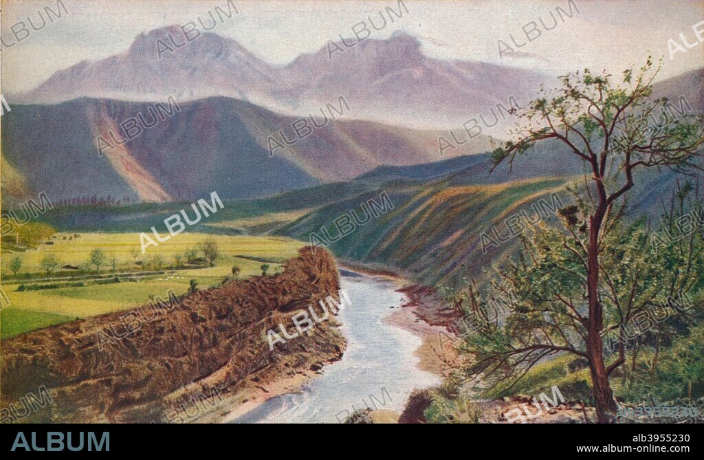 'Bosnia. All around Jablanica rugged summits of the Prenj and Plassa ranges offer the intrepid climber superb views over the wide sweep of the mountains and valleys of Herzegovina, Montenegro and Bosnia', c1920. Jablanica is a town located  in the central part of  Bosnia and Herzegovina, by the Prenj mountains. From Geographical Magazine, Volume 2, c1920.