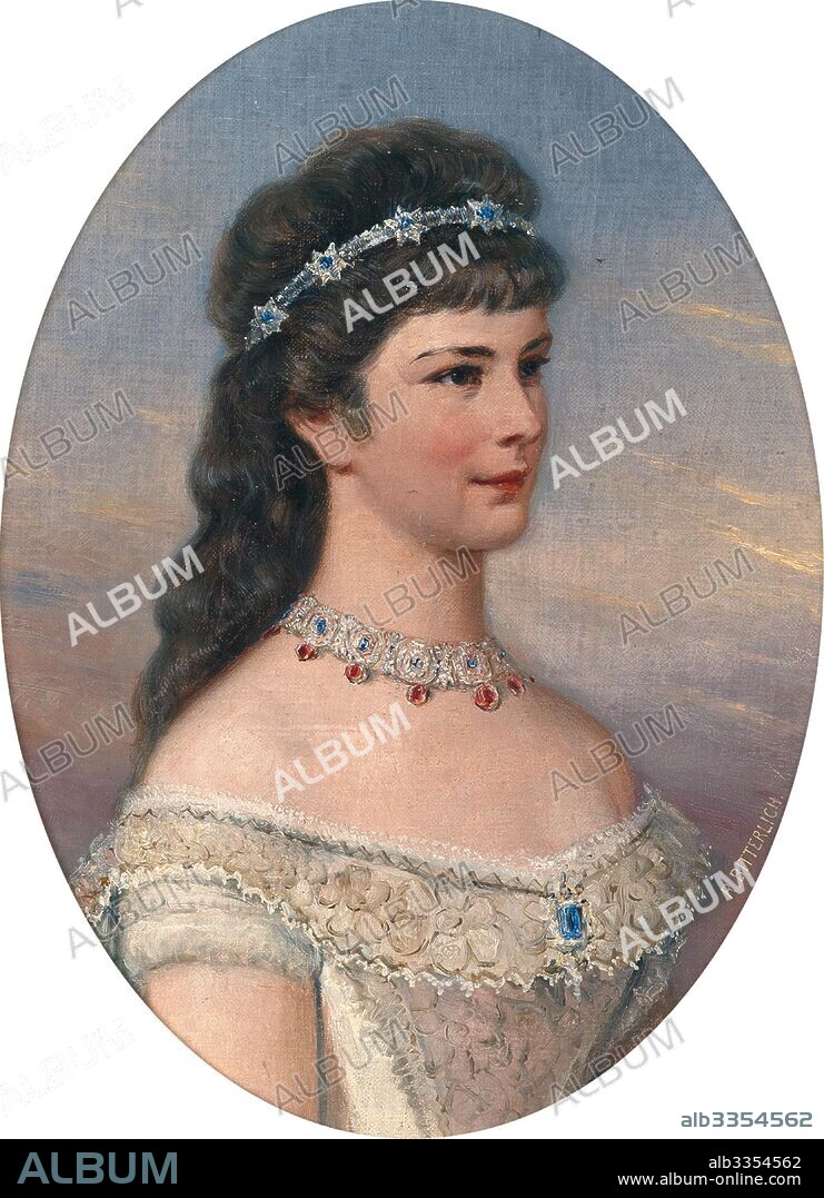 RICHARD BITTERLICH. Portrait of Elisabeth of Bavaria with Diadem.