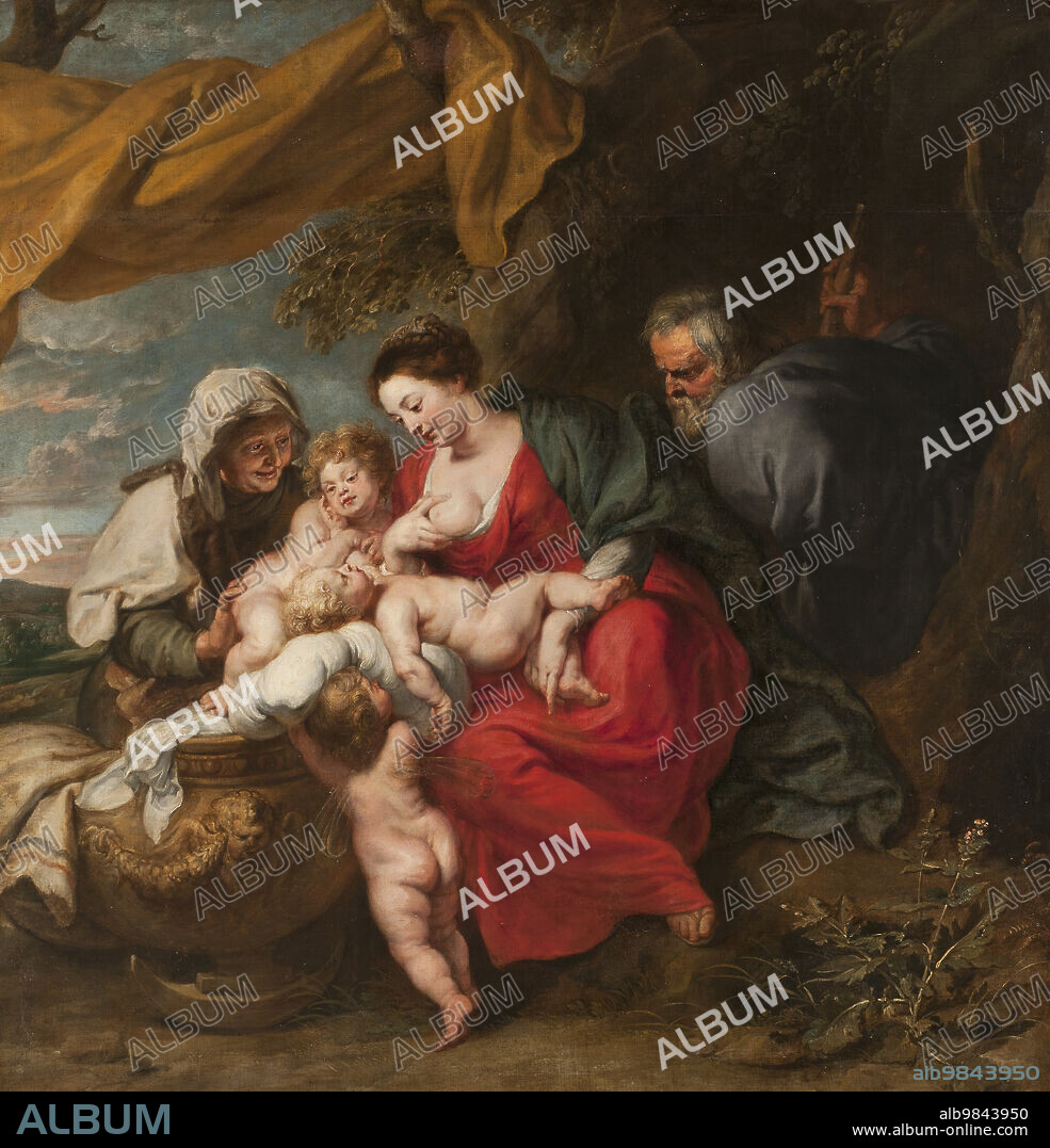 JAN VAN DEN HOECKE. The Holy Family, Unknown date.