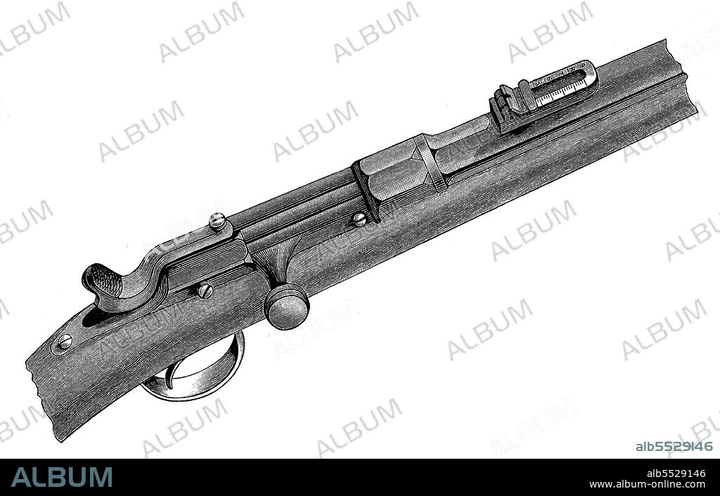 Chassepot, officially known as Fusil modele 1866, was a bolt action military breechloading rifle, France.