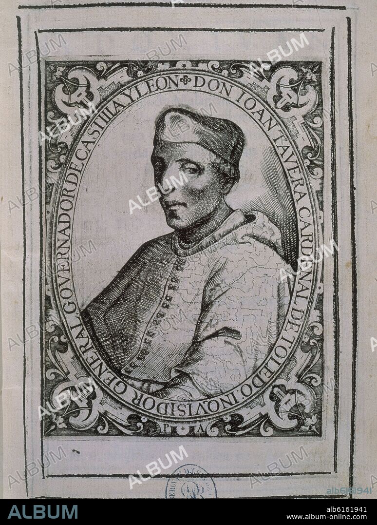 JUAN DE TAVERA-CARDENAL DE TOLEDO-GOBERNADOR-INQUISIDO.