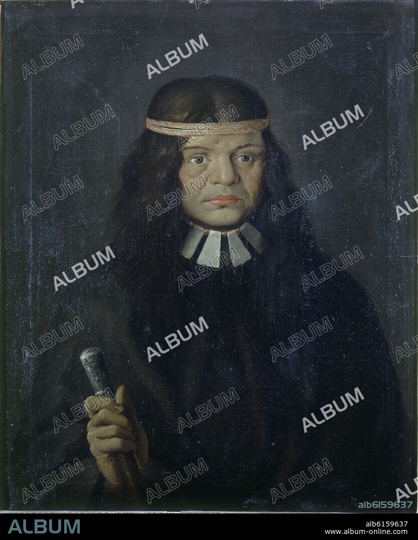 CATIHUALA - INDIGENA CHILENO - CACIQUE HUILICHE DE LA GRAN ISLA DE CHILOE EN LA COSTA CHILENA - 1789-1794 - OLEO A PARTIR DE UN DIBUJO.