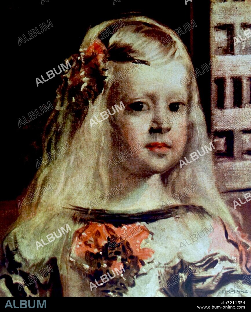 Detail from the painting 'Las Meninas' by Diego Velazquez (1599-1660) a Spanish painter. Dated 17th Century.