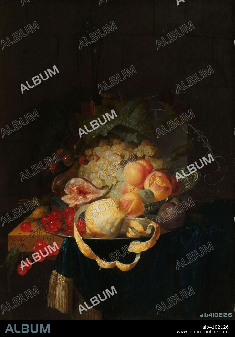 JOHANNES HANNOT. Still Life with Fruit. Dating: 1668. Measurements: h 60 cm × w 45.5 cm.