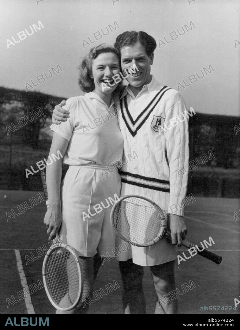British Tennis Champions: Tony Mottram and his wife Joy Gannon. June 05, 1950. (Photo by Tom L. Blau, Camera Press).
