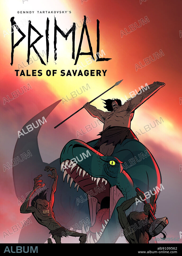 Poster of PRIMAL: TALES OF SAVAGERY, 2019, directed by GENNDY TARTAKOVSKY. Copyright WILLIAMS STREET.