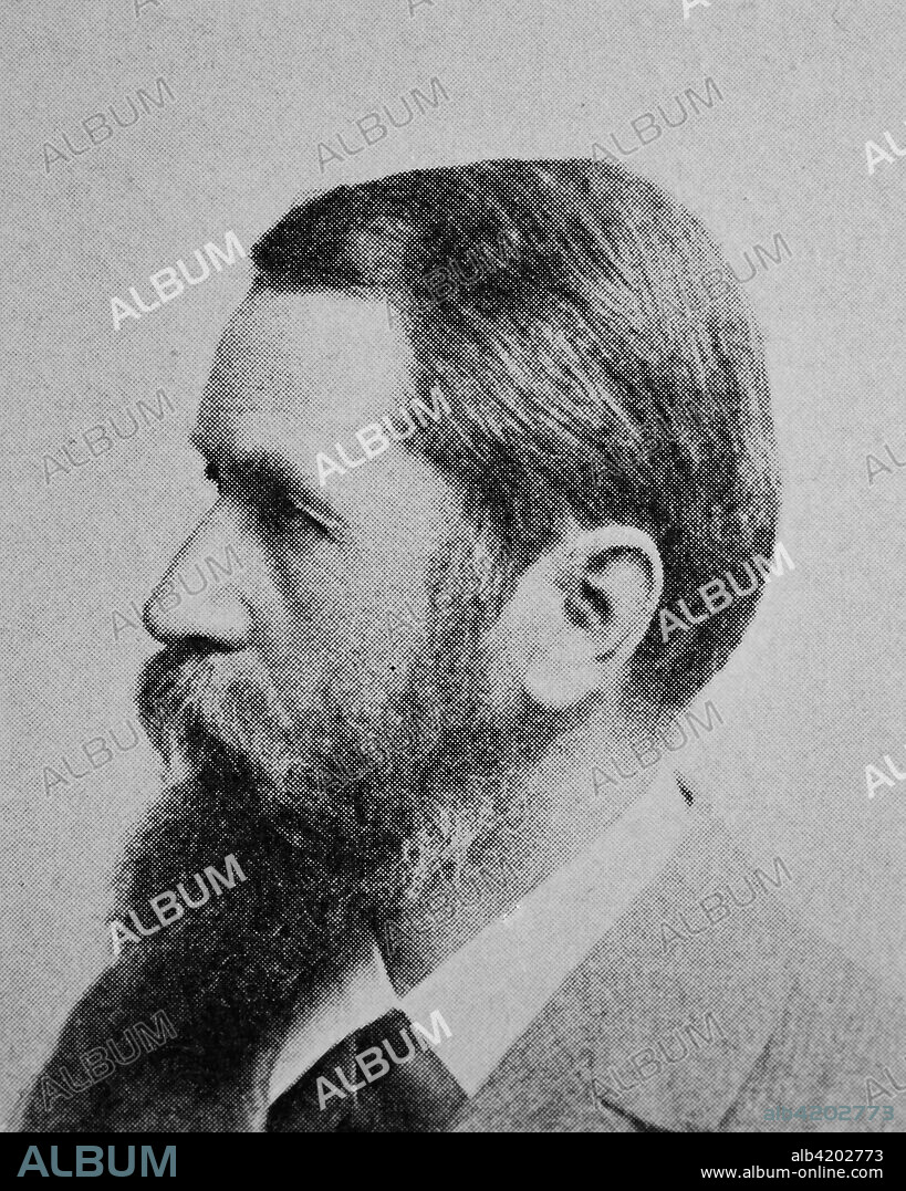 Christian Ernst Stahl, 21 June 1848 - 3 December 1919, was a German botanist, Reproduction of a photo/image from the year 1890, digital improved.