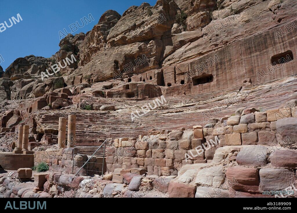 Petra. Importante enclave arqueológico en Jordania. Capital del antiguo reino Nabateo.