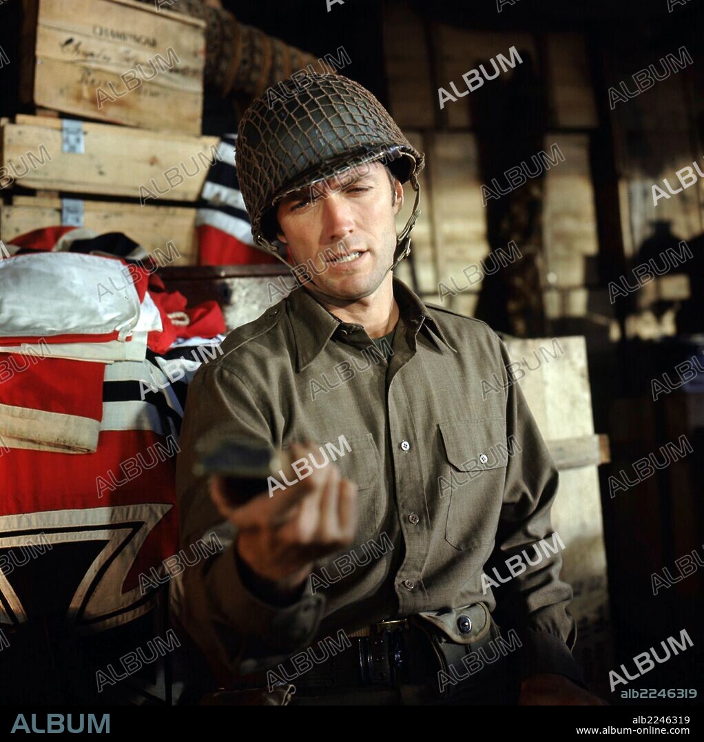 CLINT EASTWOOD en LOS VIOLENTOS DE KELLY, 1970 (KELLY'S HEROES), dirigida por BRIAN G. HUTTON. Copyright M.G.M.