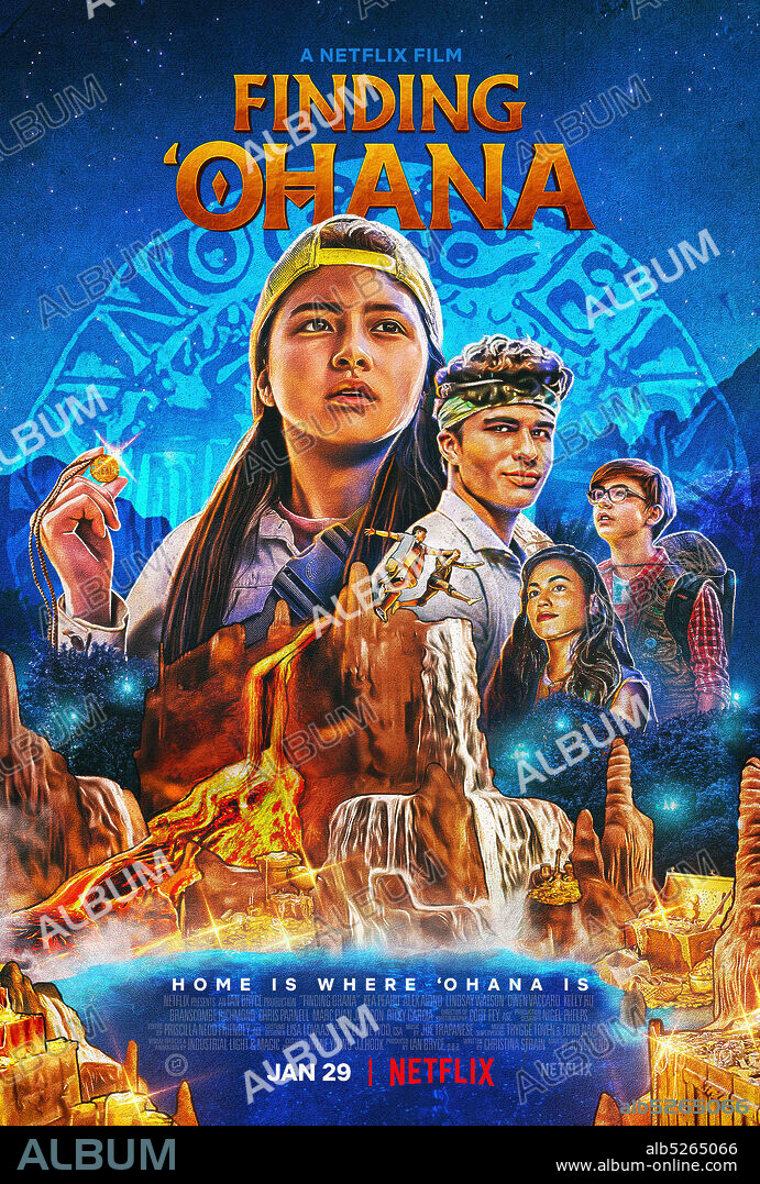 Poster de OHANA: EL TESORO DE HAWAI, 2021 (FINDING 'OHANA), dirigida por JUDE WENG.