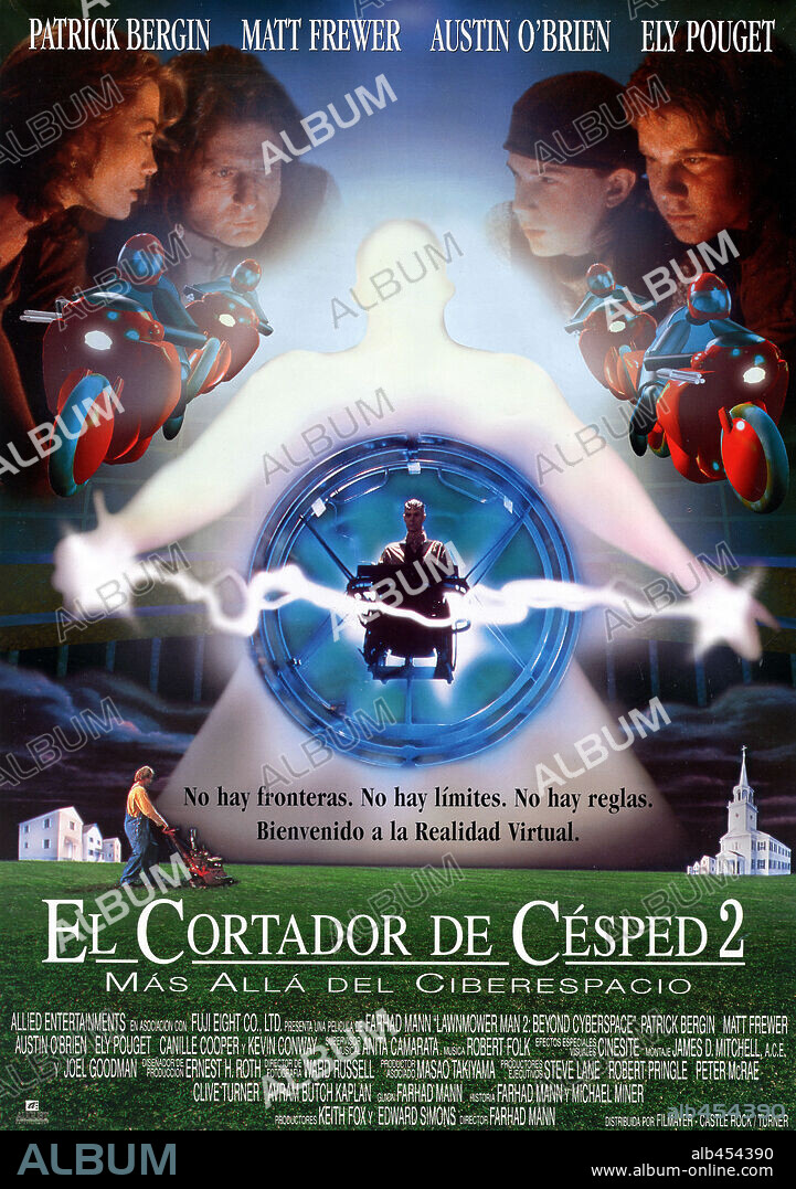 Poster of LAWNMOWER 2: BEYOND CYBERSPACE, 1996, directed by FARHAD MANN. Copyright ALLIED ENTERTAINMENTS/FUJI EIGHT CO.,LTD.