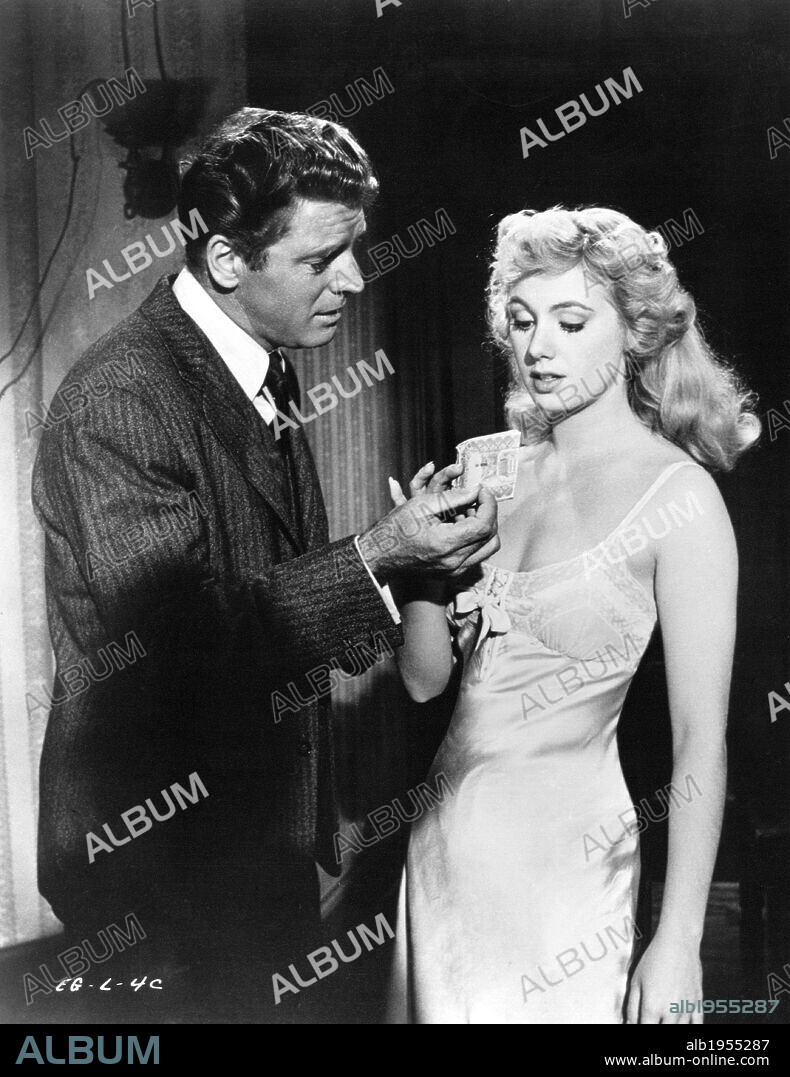 BURT LANCASTER y SHIRLEY JONES en EL FUEGO Y LA PALABRA, 1960 (ELMER GANTRY), dirigida por RICHARD BROOKS. Copyright UNITED ARTISTS.