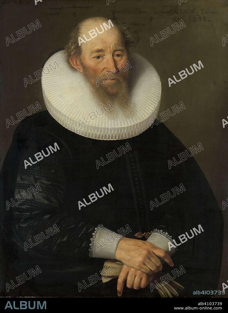 SAMUEL HOFFMANN (MENTIONED ON OBJECT). Portrait of an Old Man. Dating: 1638. Measurements: h 88 cm × w 68 cm; d 8 cm.
