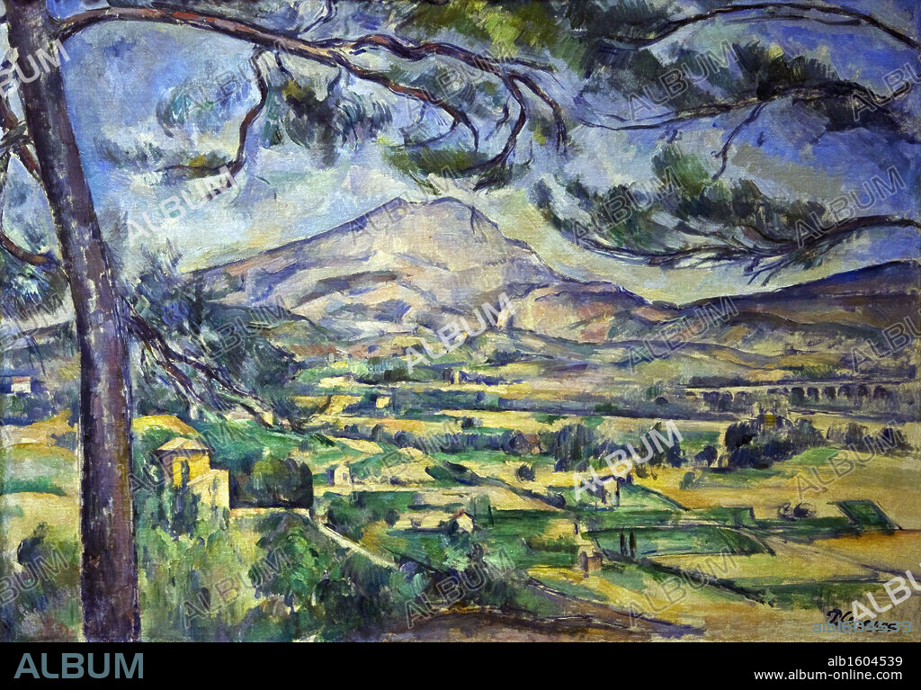 Montagne Sainte-Victoire with Large Pine by Paul Cezanne, oil on canvas, (1839-1906), Courtauld Institute and Galleries, London, England, 1887.