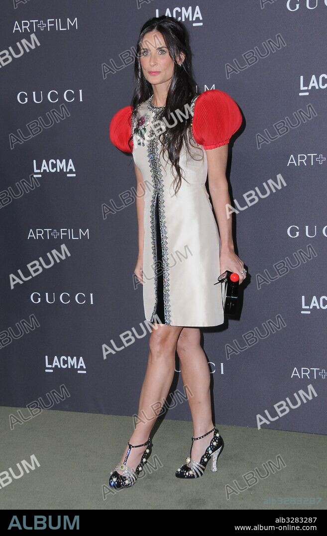 October 29, 2016 - Los Angeles, CA, United States - 29 October 2016 - Los Angeles, California. Demi Moore. 2016 LACMA Art+Film Gala honoring Robert Irwin and Kathryn Bigelow presented by Gucci held at LACMA. Photo Credit: Birdie Thompson/AdMedia. 29/10/2016