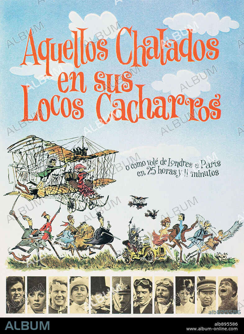 Poster of THOSE MAGNIFICENT MEN IN THEIR FLYING MACHINES, 1965, directed by KEN ANNAKIN. Copyright 20TH CENTURY FOX.