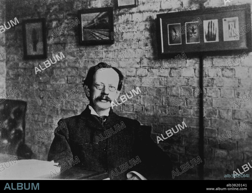 Joseph John Thomson (December 18, 1856 - August 30, 1940) was an English physicist. He is credited with discovering electrons and isotopes, and inventing the mass spectrometer. In 1905 Thomson discovered the natural radioactivity of potassium. In 1906 Thomson demonstrated that hydrogen had only a single electron per atom. Previous theories allowed various numbers of electrons. He was awarded the 1906 Nobel Prize in Physics for the discovery of the electron and for his work on the conduction of electricity in gases. He was knighted in 1908 and appointed to the Order of Merit in 1912. In 1918 he became Master of Trinity College, Cambridge, where he remained until his death. He died in 1940 and was buried in Westminster Abbey, close to Sir Isaac Newton.