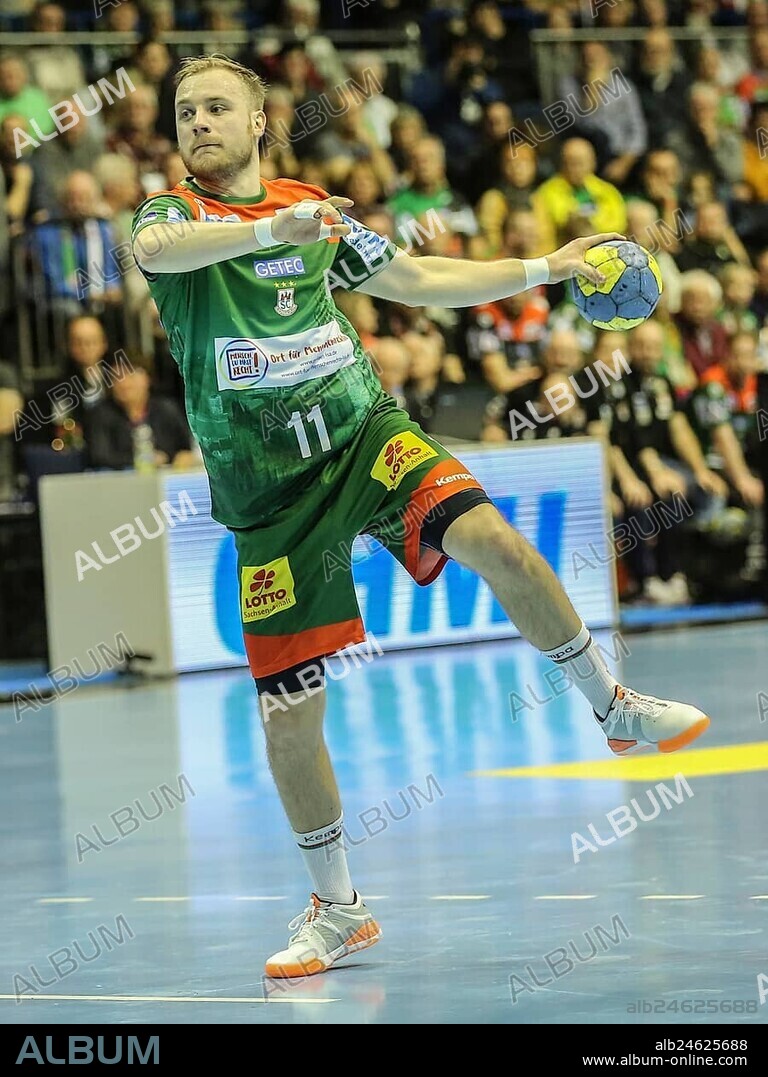 Swedish handball player Daniel Pettersson SC Magdeburg LiquiMoly Handball Bundesliga 2019-20 season