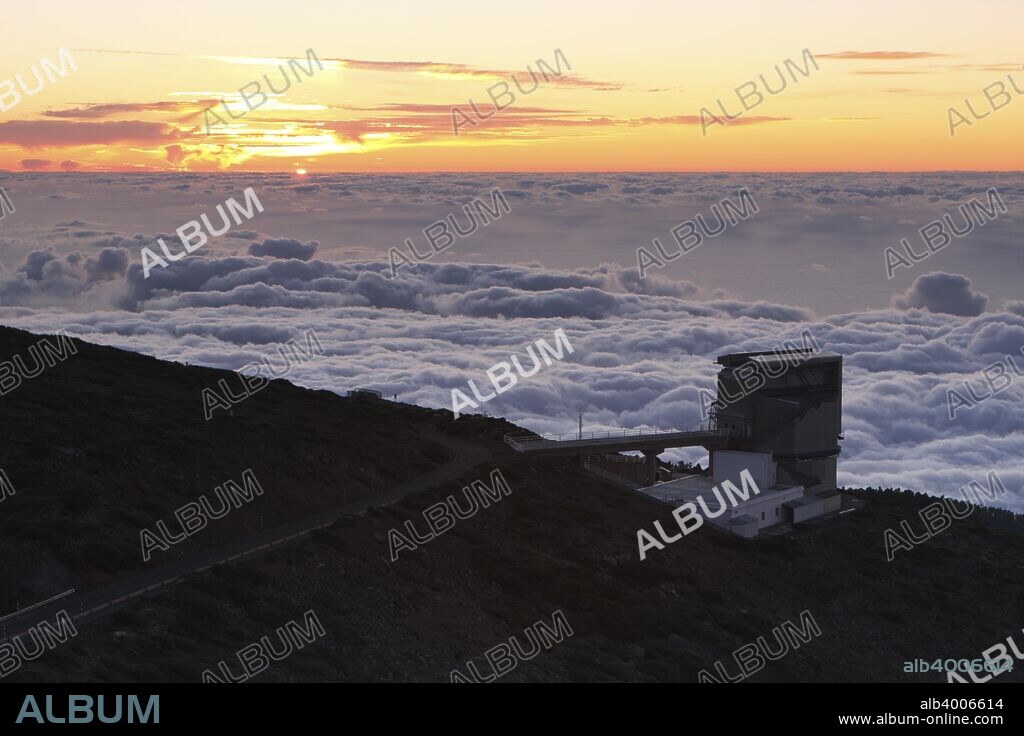 Telescopio Nazionale Galileo, La Palma, Canary Islands, Spain, 2009. Several astronomical observatories have been built at Roque de Los Muchachos, the highest point on La Palma at an altitude of just over 2400 metres. The Telescopio Nazionale Galileo (TNG) is a 3.58 metre reflecting telescope operated on behalf of the Italian National Institute of Astrophysics. It began observing in 1998.