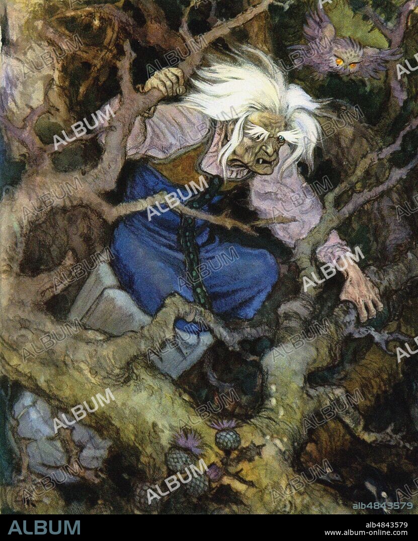 NIKOLAI MIKHAYLOVICH KOCHERGIN. Baba Yaga (Russian fairy tales).