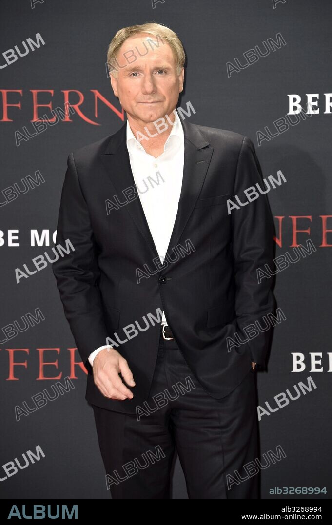 October 10, 2016 - Berlin, Berlin, Deutschland - Dan Brown attends the 'Inferno' premiere at CineStar Sony Center on October 10,2016 in Berlin, Germany. 10/10/2016