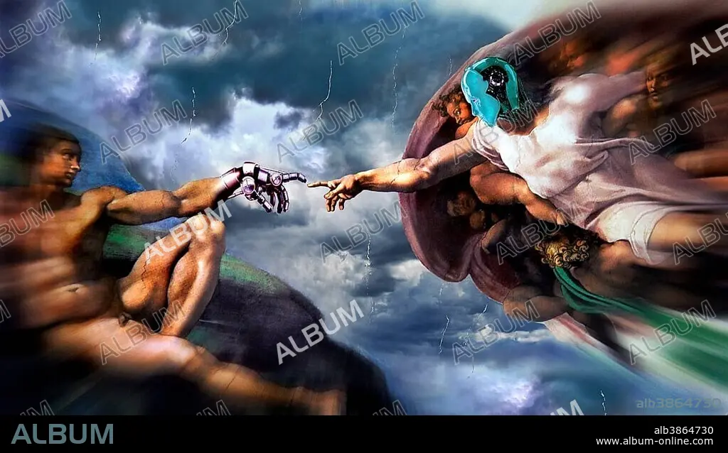 The Creation of ADAM等CD7枚　単品購入受付　ADAM at The Creation of Adam, Michelangelo, composed with robot hand