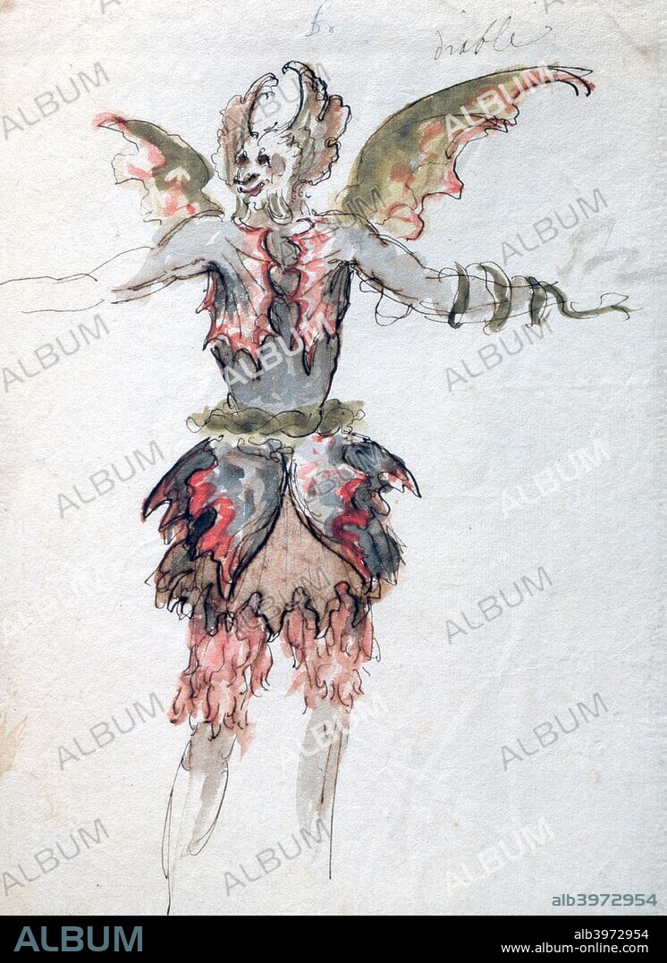 'Devil', c1680. A devil costume for a opera by Jean-Baptiste Lully. Found in the collection of the Louvre, Paris.