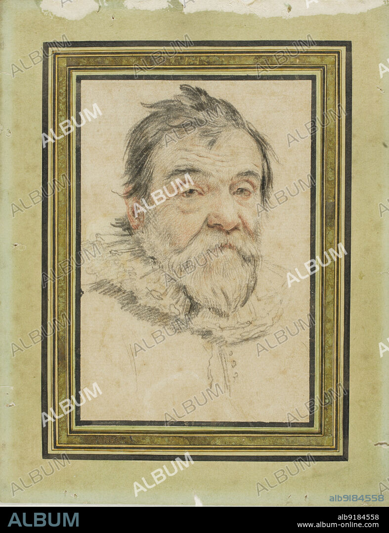 Portrait of a Bearded Old Man, c. 1650. Attributed to Claude Mellan.