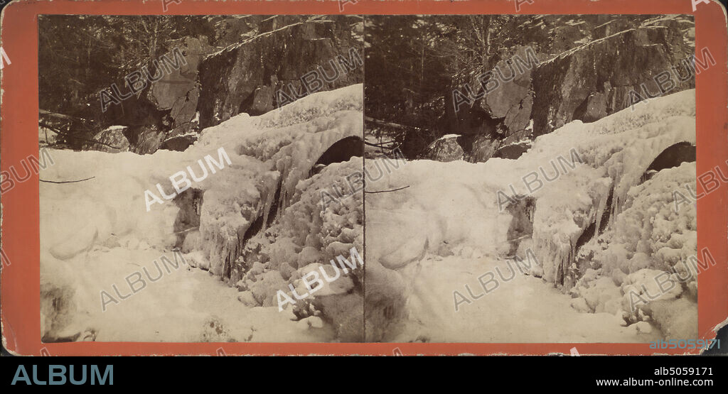 Ice Gorge at Bellvale, Orange Co., N.Y., ca. 1855-ca. 1930, Ice, New York (State), Hudson River Valley (N.Y. and N.J.), Orange County (N.Y.