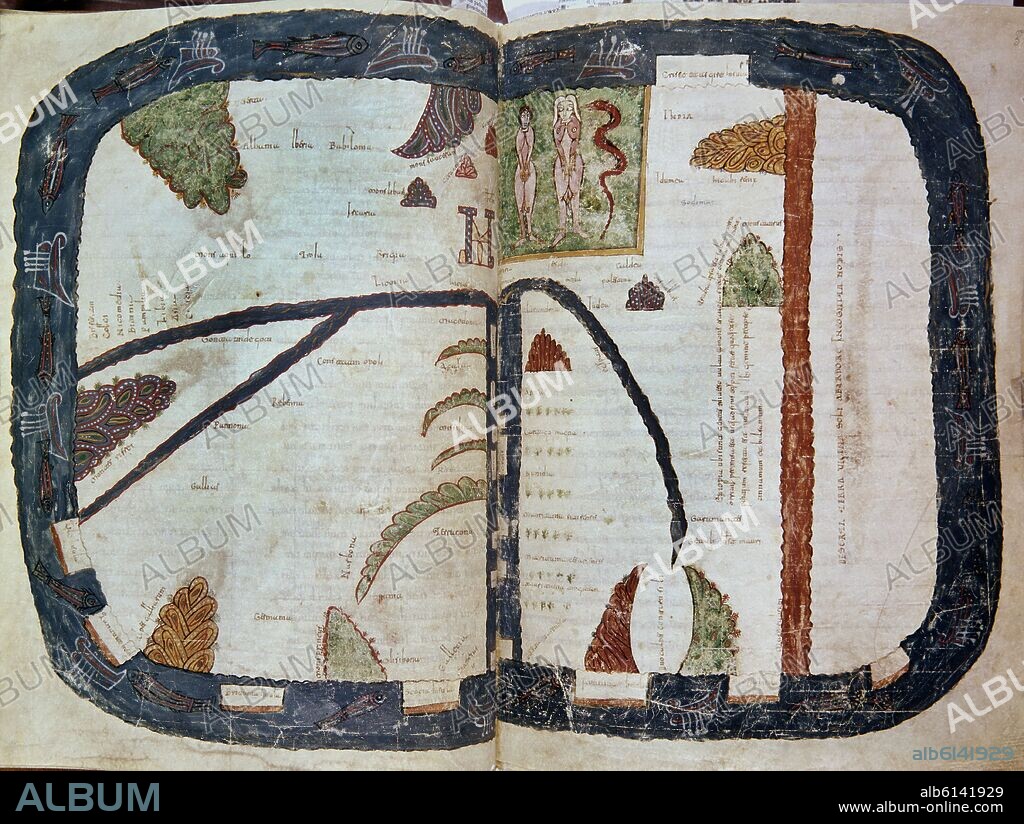 BEATO DE LIÉBANA. COMENTARIOS AL APOCALIPSIS DE SAN JUAN, EL PARAISO, PROCEDE DE VALCAVADO- AÑO 970.