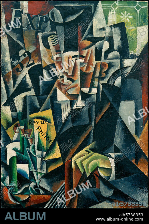 LJUBOW SERGEJEWNA POPOWA. Popowa, Ljubow Sergejewna. 1889-1924. "Der Philosoph", 1915. Öl auf Leinwand, 89 × 63 cm. St. Petersburg, Staatl. Russisches Museum.