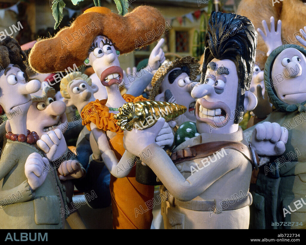 WALLACE & GROMIT: LA MALDICION DE LAS VERDURAS, 2005 (WALLACE & GROMIT: THE CURSE OF THE WERE-RABBIT), dirigida por NICK PARK y STEVE BOX. Copyright DREAMWORKS.