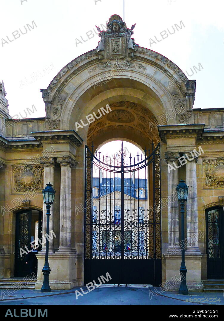 The Élysée Palace (Palais de l'Élysée) has been the official residence of the President of the French Republic since 1848. Dating to the early 18th century, it contains the office of the President and the meeting place of the Council of Ministers. It is located near the Champs-Élysées in the 8th arrondissement of Paris.