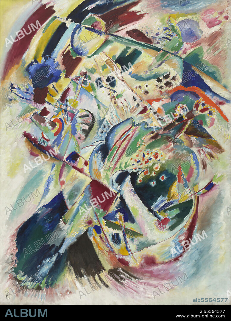 WASSILY KANDINSKY. Vasily Kandinsky / Panel for Edwin R. Campbell No. 4. 1914.