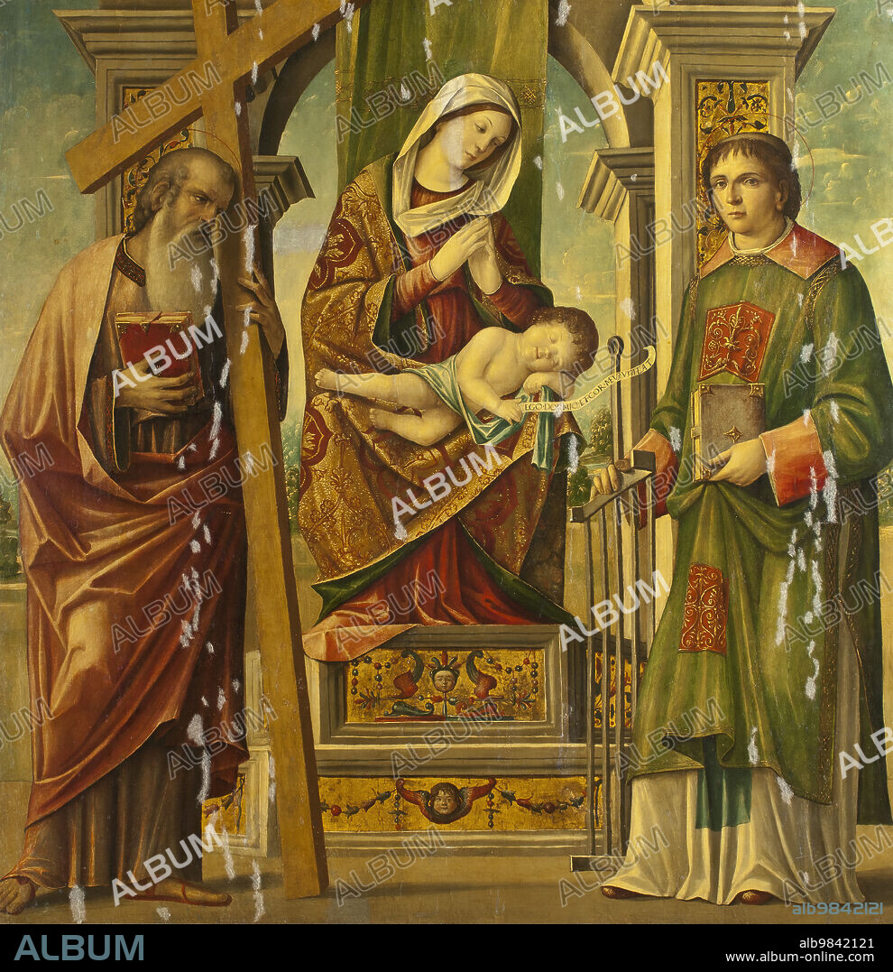 NICCOLÒ RONDINELLI. Madonna and Child with St Andrew and St Lawrence, Unknown date.