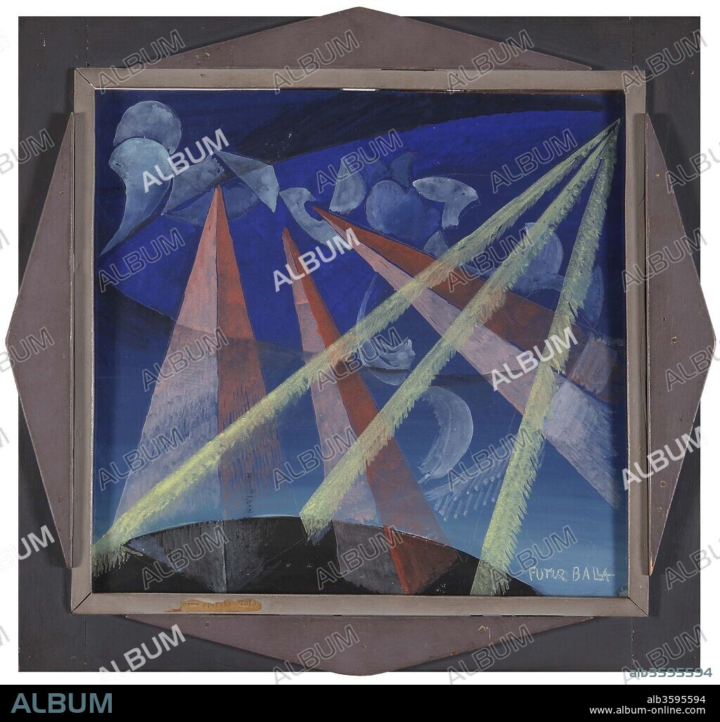 GIACOMO BALLA. Trasformazione forme spiriti No 2.