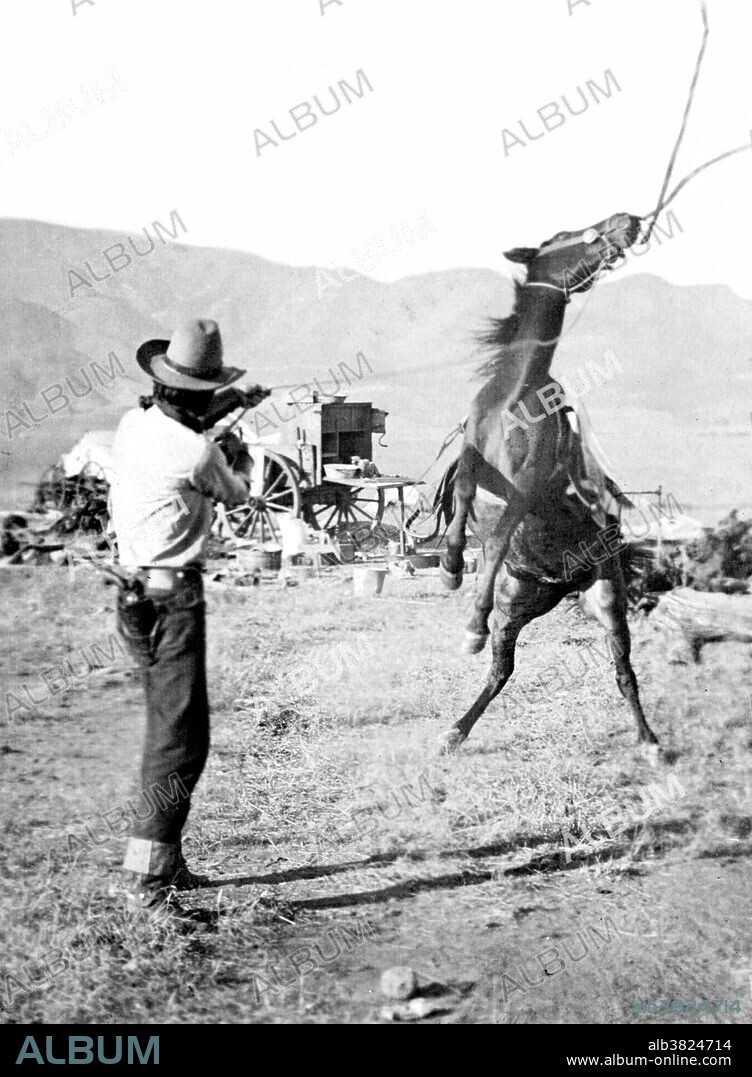 Bronco Busting, 1910