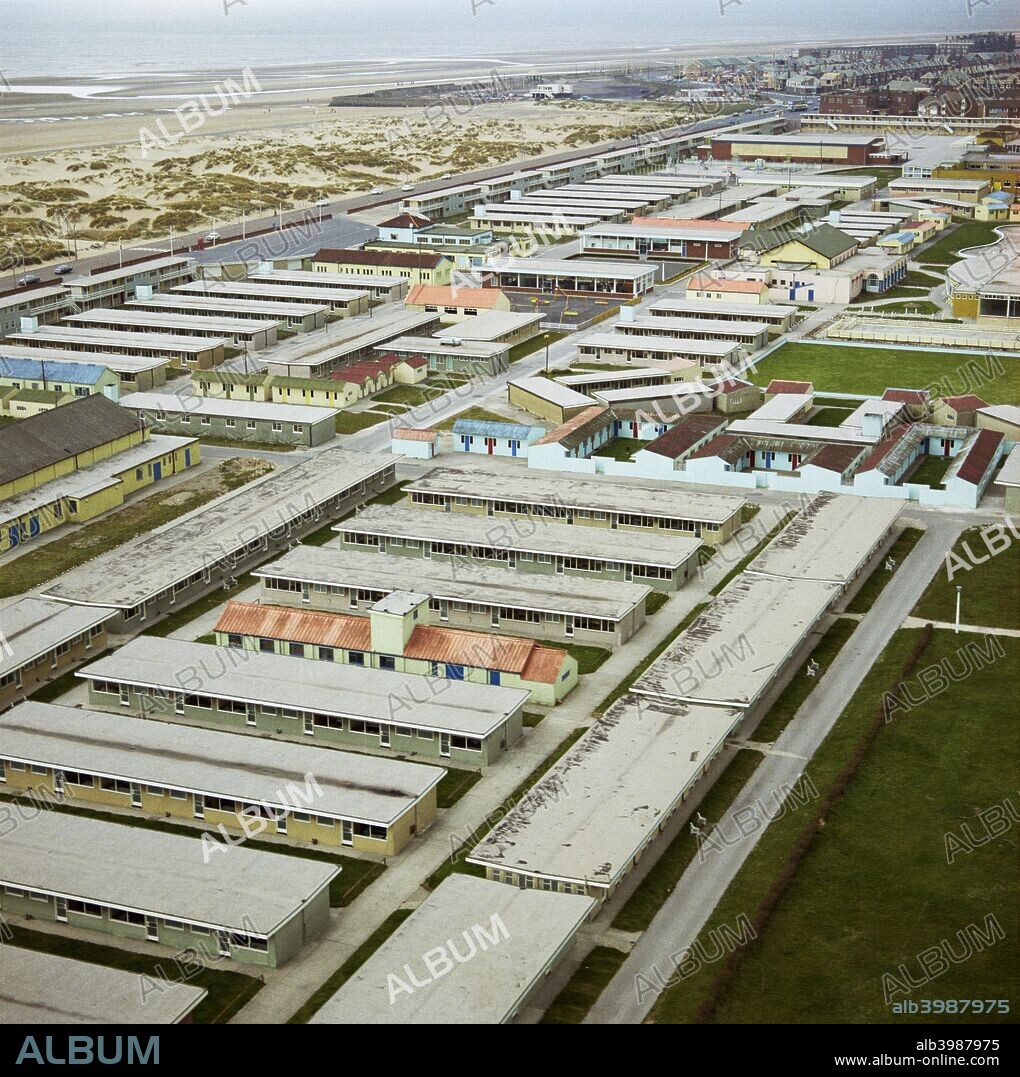 Pontins Holiday Park, Clifton Drive, Blackpool, Lancashire, 1972. A popular family holiday resort known as Squire's Gate Holiday Camp before Pontins took it over in 1961. The site was closed in 2009 and is being redeveloped.