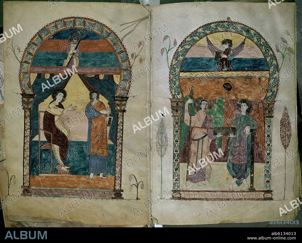 BEATO DE LIEBANA. BEATO DE SAN SALVADOR DE TABARA, 975- COMENTARIOS AL APOCALIPSIS DE SAN JUAN- AÑO 975-MOZARABE.