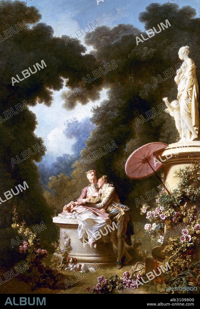 JEAN-HONORÉ FRAGONARD. Declaración de amor (cartas de amor).
