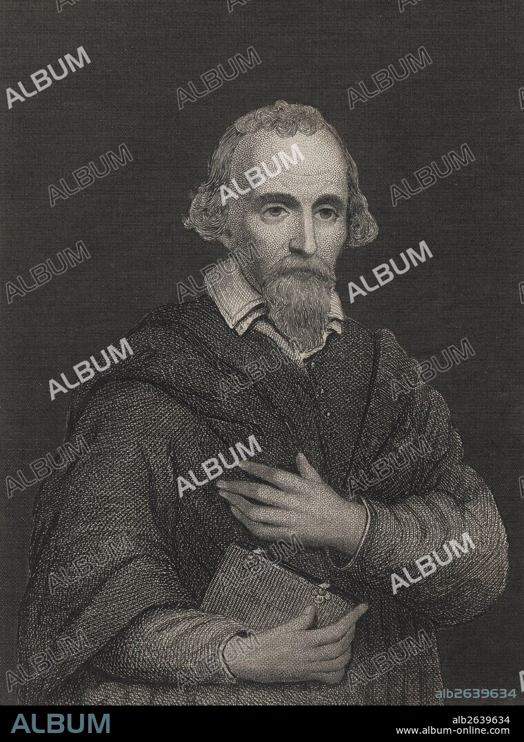 Miguel Servet Conesa (1511-1553), teólogo y científico español. Grabado de 1866.