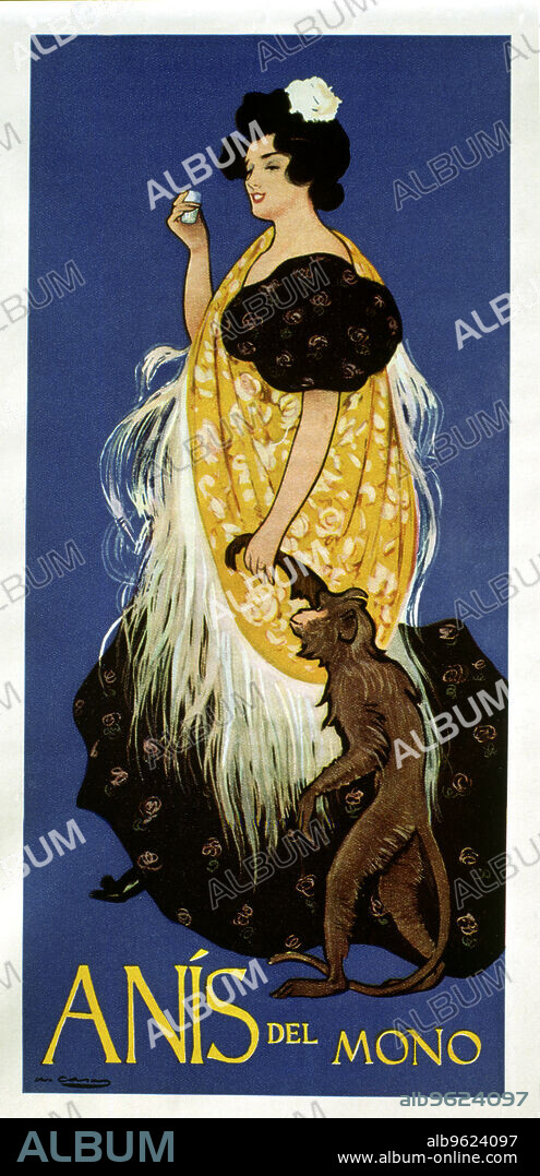 Banner Ad 'Anis del Mono', by Ramon Casas.