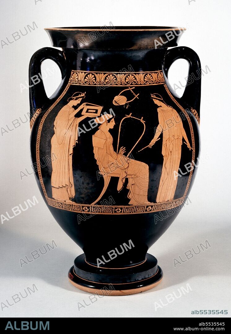 An amphora (English plural: amphorae or amphoras) is a type of container of a characteristic shape and size, descending from at least as early as the Neolithic Period. Amphorae were used in vast numbers for the transport and storage of various products, both liquid and dry, but mostly for wine. It is most often ceramic, but examples in metals and other materials have been found. Stoppers of perishable materials, which have rarely survived, were used to seal the contents. Two principal types of amphorae existed: the neck amphora, in which the neck and body meet at a sharp angle; and the one-piece amphora, in which the neck and body form a continuous curve. Neck amphorae were commonly used in the early history of ancient Greece, but were gradually replaced by the one-piece type from around the 7th century BCE.