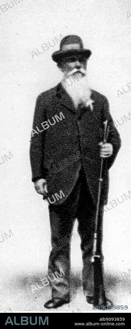 Oscar Swahn member of the Swedish champion running deer shooting team Olympic Games 1912 Stockholm.